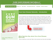 Tablet Screenshot of curegumdisease.com